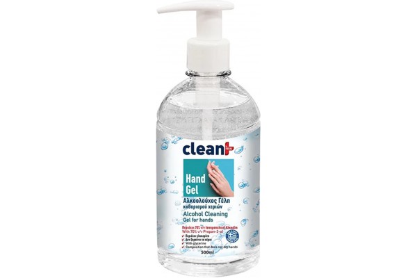 Αλκοολούχο Gel Με Αντλία Clean+ By Feral 500ml 1 Τεμάχιο