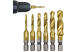 Wevora Τρυπάνια Τιτανίου με Σπείρωμα 6ΤΜΧ ( 2 σε 1)