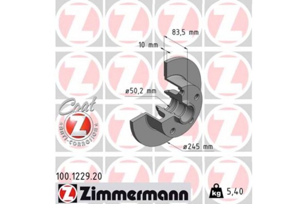 Zimmermann Δισκόπλακα - 100.1229.20