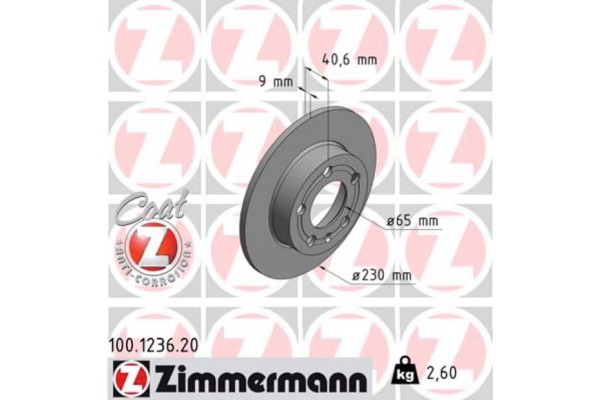 Zimmermann Δισκόπλακα - 100.1236.20
