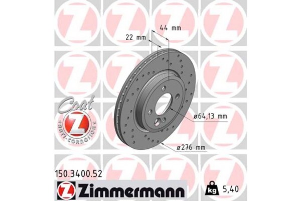 Zimmermann Δισκόπλακα - 150.3400.52 Zimmermann Δισκόπλακα - 150.3400.52
