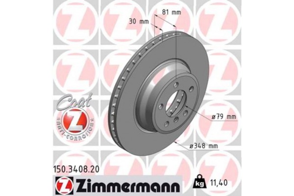 Zimmermann Δισκόπλακα - 150.3408.20 Zimmermann Δισκόπλακα - 150.3408.20