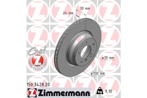 Zimmermann Δισκόπλακα - 150.3428.20 Zimmermann Δισκόπλακα - 150.3428.20