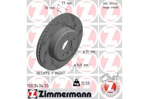 Zimmermann Δισκόπλακα - 150.3434.55 Zimmermann Δισκόπλακα - 150.3434.55