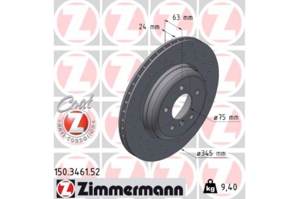 Zimmermann Δισκόπλακα - 150.3461.52 Zimmermann Δισκόπλακα - 150.3461.52