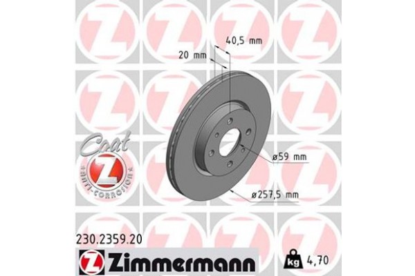 Zimmermann Δισκόπλακα - 230.2359.20