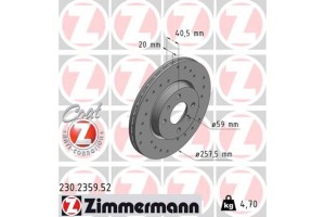 Zimmermann Δισκόπλακα - 230.2359.52