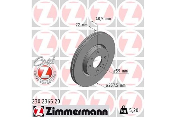 Zimmermann Δισκόπλακα - 230.2365.20