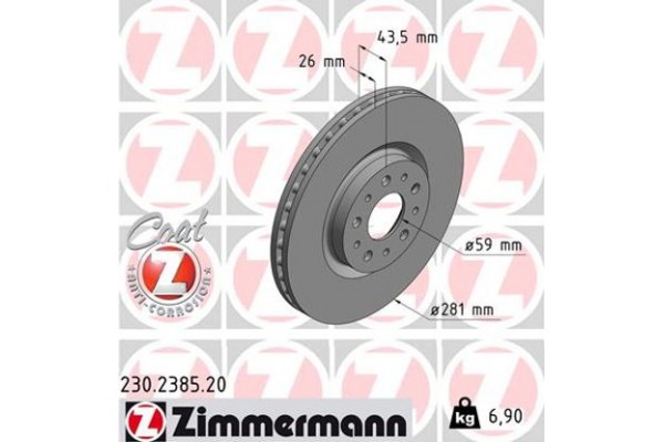 Zimmermann Δισκόπλακα - 230.2385.20