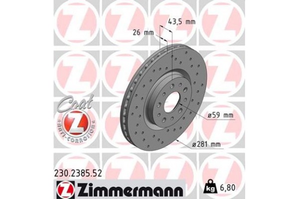 Zimmermann Δισκόπλακα - 230.2385.52