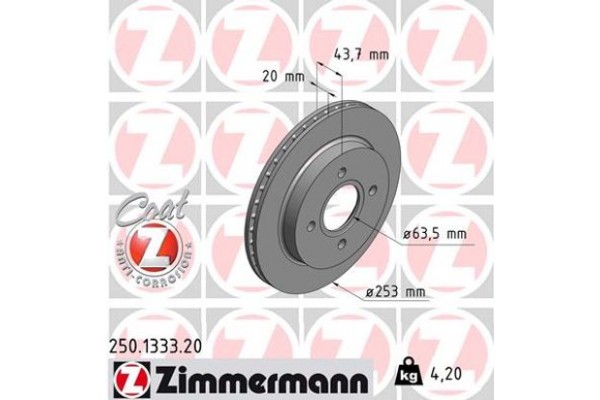 Zimmermann Δισκόπλακα - 250.1333.20