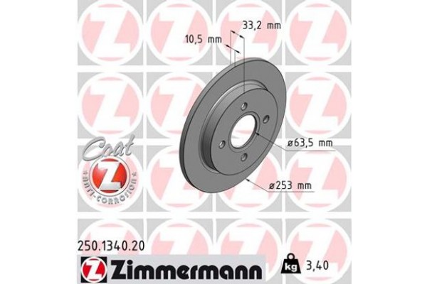 Zimmermann Δισκόπλακα - 250.1340.20