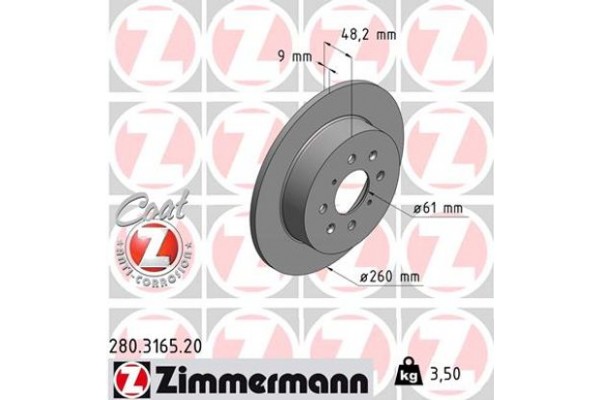 Zimmermann Δισκόπλακα - 280.3165.20