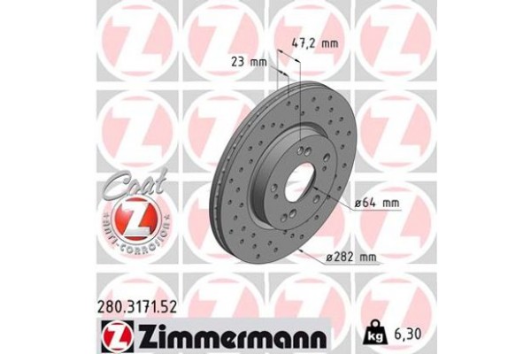 Zimmermann Δισκόπλακα - 280.3171.52