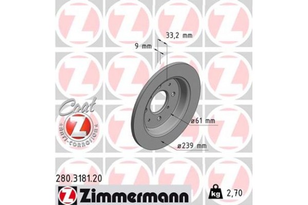 Zimmermann Δισκόπλακα - 280.3181.20