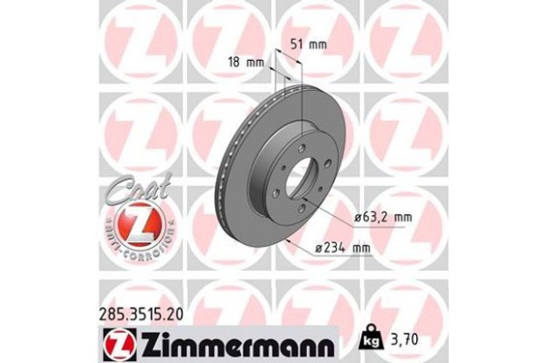 Zimmermann Δισκόπλακα - 285.3515.20