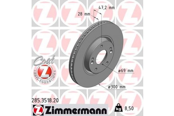 Zimmermann Δισκόπλακα - 285.3518.20