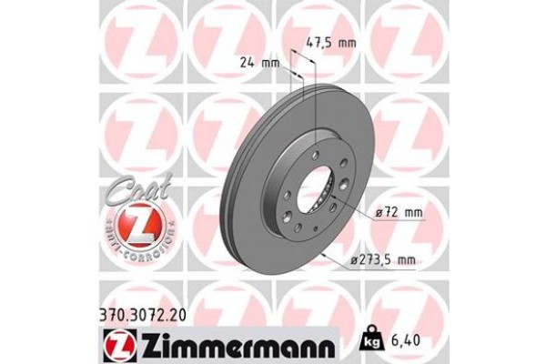 Zimmermann Δισκόπλακα - 370.3072.20