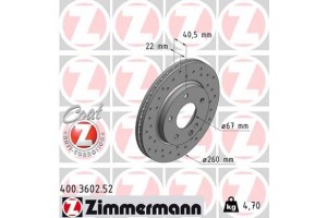 Zimmermann Δισκόπλακα - 400.3602.52