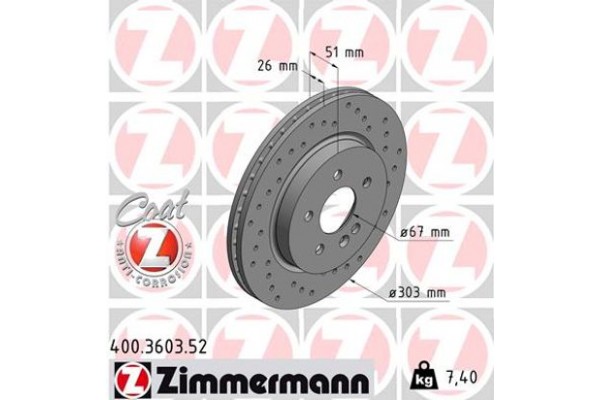 Zimmermann Δισκόπλακα - 400.3603.52