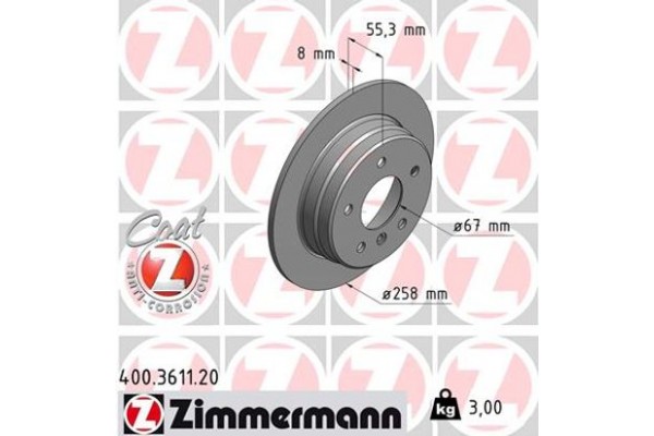 Zimmermann Δισκόπλακα - 400.3611.20