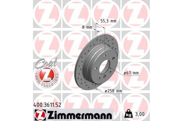 Zimmermann Δισκόπλακα - 400.3611.52