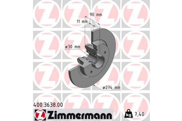 Zimmermann Δισκόπλακα - 400.3638.00