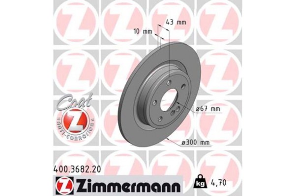 Zimmermann Δισκόπλακα - 400.3682.20 Zimmermann Δισκόπλακα - 400.3682.20