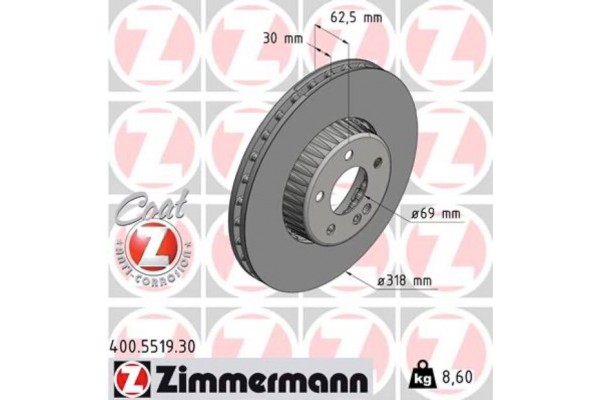 Zimmermann Δισκόπλακα - 400.5519.30 Zimmermann Δισκόπλακα - 400.5519.30
