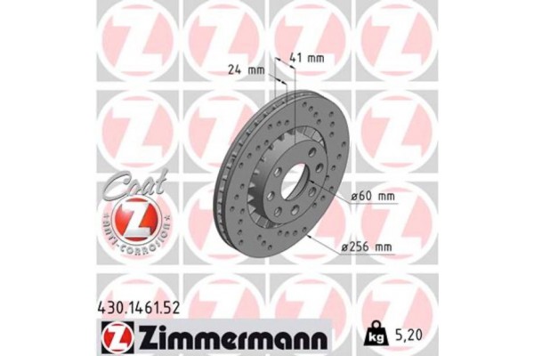 Zimmermann Δισκόπλακα - 430.1461.52 Zimmermann Δισκόπλακα - 430.1461.52
