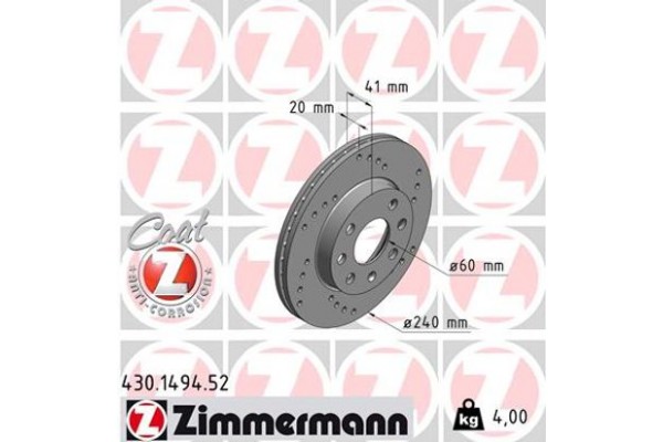 Zimmermann Δισκόπλακα - 430.1494.52