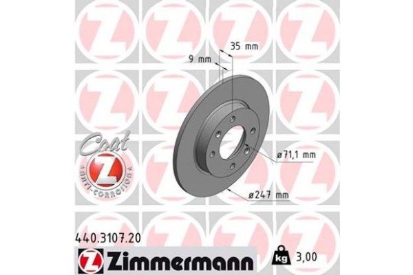 Zimmermann Δισκόπλακα - 440.3107.20