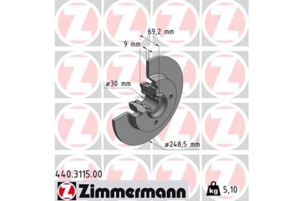 Zimmermann Δισκόπλακα - 440.3115.00