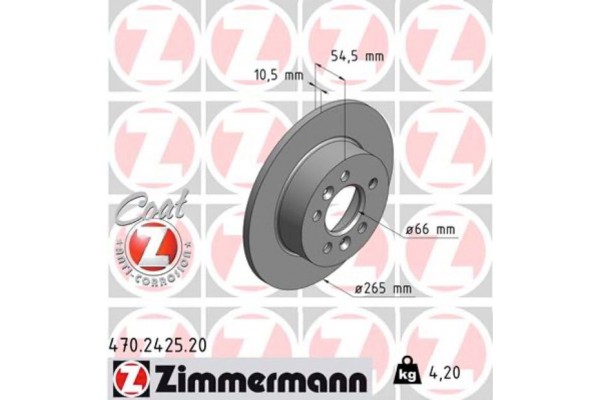 Zimmermann Δισκόπλακα - 470.2425.20 Zimmermann Δισκόπλακα - 470.2425.20