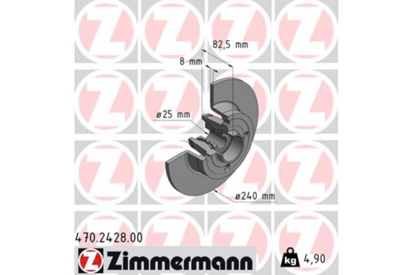 Zimmermann Δισκόπλακα - 470.2428.00 Zimmermann Δισκόπλακα - 470.2428.00