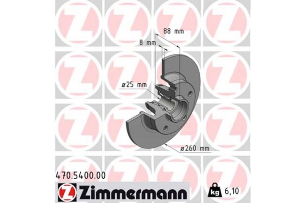 Zimmermann Δισκόπλακα - 470.5400.00 Zimmermann Δισκόπλακα - 470.5400.00