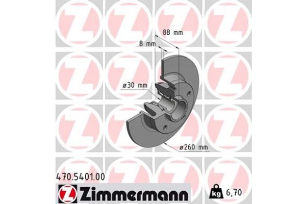 Zimmermann Δισκόπλακα - 470.5401.00