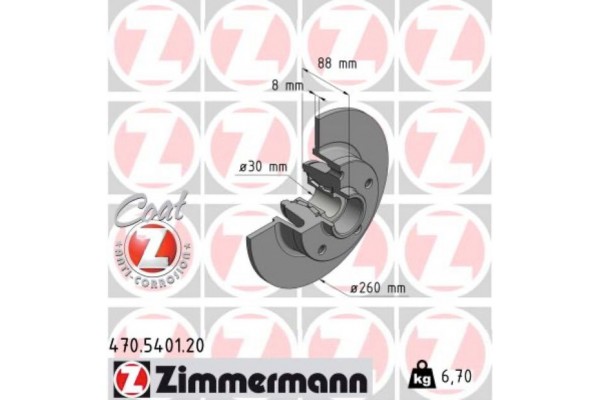 Zimmermann Δισκόπλακα - 470.5401.00 Zimmermann Δισκόπλακα - 470.5401.00