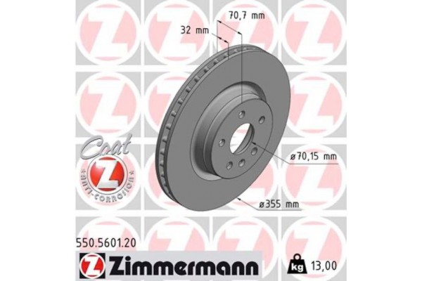 Zimmermann Δισκόπλακα - 550.5601.20 Zimmermann Δισκόπλακα - 550.5601.20