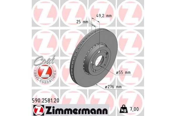 Zimmermann Δισκόπλακα - 590.2581.20