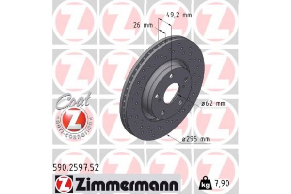 Zimmermann Δισκόπλακα - 590.2597.52 Zimmermann Δισκόπλακα - 590.2597.52