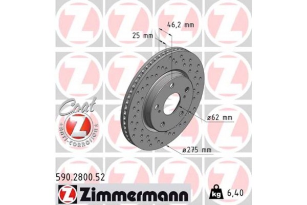 Zimmermann Δισκόπλακα - 590.2800.52 Zimmermann Δισκόπλακα - 590.2800.52