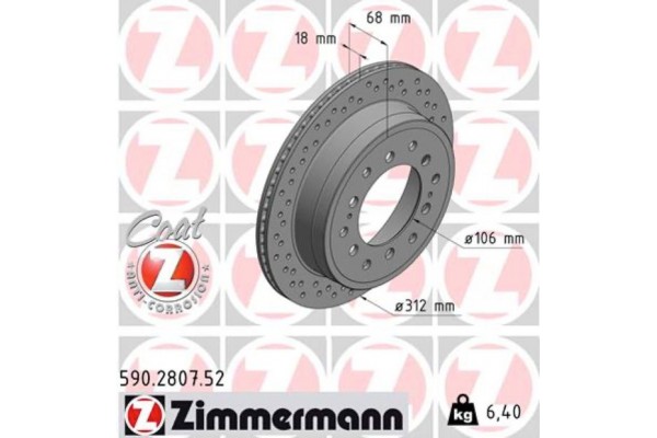 Zimmermann Δισκόπλακα - 590.2807.52 Zimmermann Δισκόπλακα - 590.2807.52