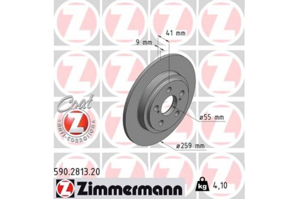 Zimmermann Δισκόπλακα - 590.2813.20 Zimmermann Δισκόπλακα - 590.2813.20