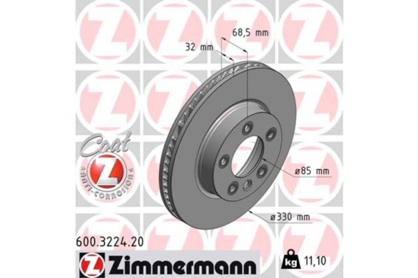 Zimmermann Δισκόπλακα - 600.3224.20 Zimmermann Δισκόπλακα - 600.3224.20