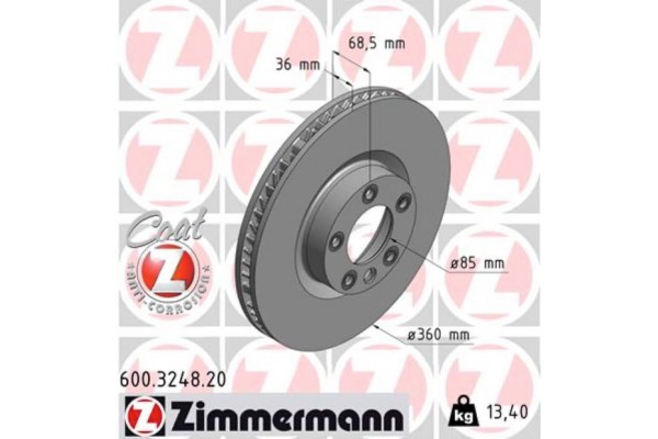 Zimmermann Δισκόπλακα - 600.3248.20 Zimmermann Δισκόπλακα - 600.3248.20