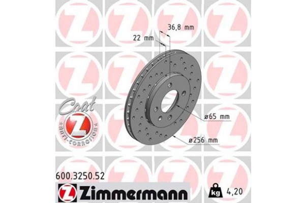 Zimmermann Δισκόπλακα - 600.3250.52