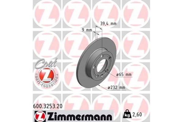 Zimmermann Δισκόπλακα - 600.3253.20