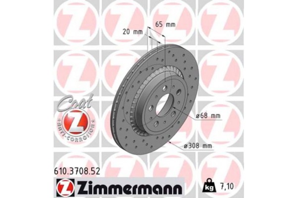 Zimmermann Δισκόπλακα - 610.3708.52 Zimmermann Δισκόπλακα - 610.3708.52