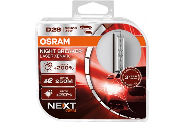 Osram Λάμπες Αυτοκινήτου Xenarc Night Breaker Laser D2S Xenon 12-24V 2τμχ